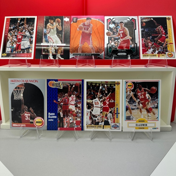 Upper Deck Other - Houston Rockets Hakeem Olajuwon/Yao Ming 9 card lot